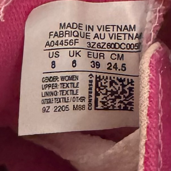 Converse All Star CTAS Madison OX Low Active Fuchsia Shoes Womens Size 8 A04456F - Picture 8 of 8